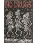 Placa de metal no. drogas