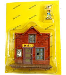 The OFFICE of the SHERIF house and figurine the city of LUCKY LUKE PLASTOY