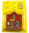 A casa e o escritório do xerife do figurine LUCKY LUKE PLASTOY cidade