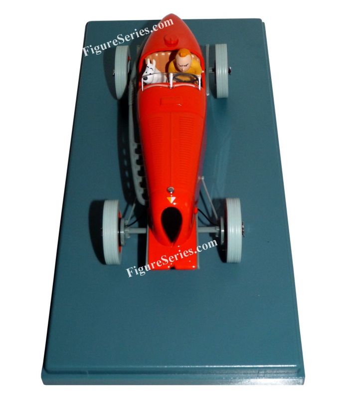TINTIN & SNOWY sport race red car figures CIGARS of the PHARAOH amilcar 10 inch 